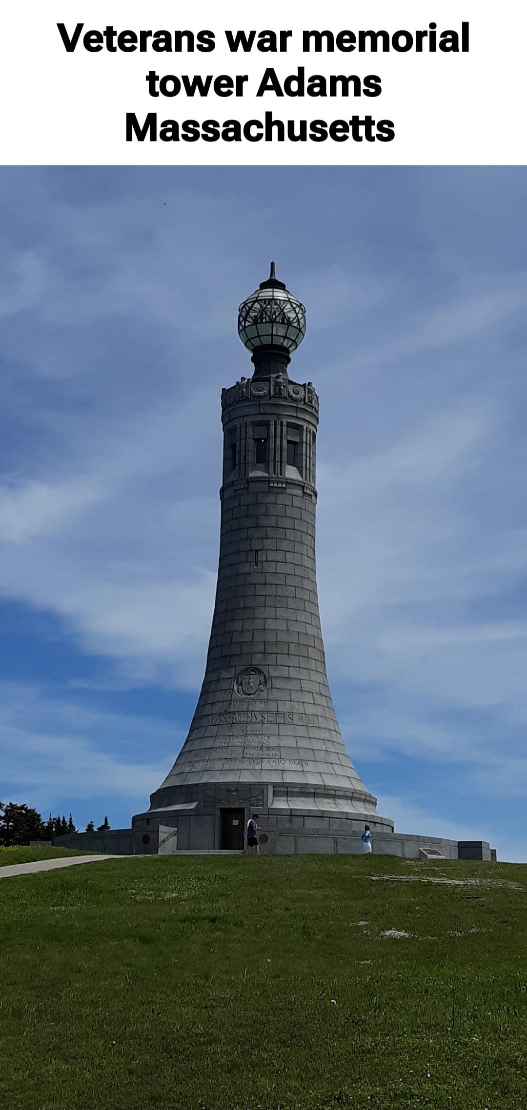Veterans war memorial tower Adams Massachusetts
