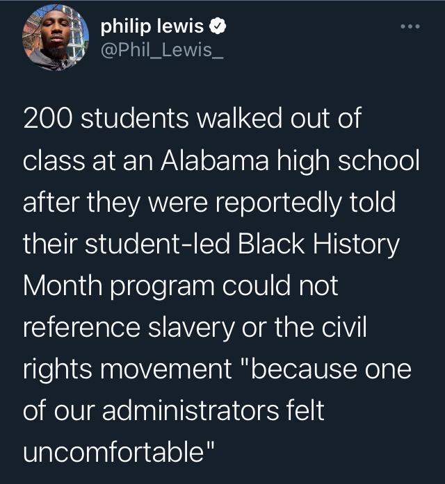 philip lewis 4 Phil_Lewis_ LIS Ve Sl ERNECleRolt fo SESSEIEETa WA o n N lfeaRSlel plele EUCIR G EANE SR ololgtle VA o o their student led Black History VeJalaNolgeleTnaRelolV o Nalod reference slavery or the civil rights movement because one of our administrators felt Ualelelppielatlo