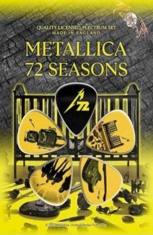 QUALITY LICENSED PLECTRUM SET MADE IN ENGLAND METALLICA 72 SEASONS