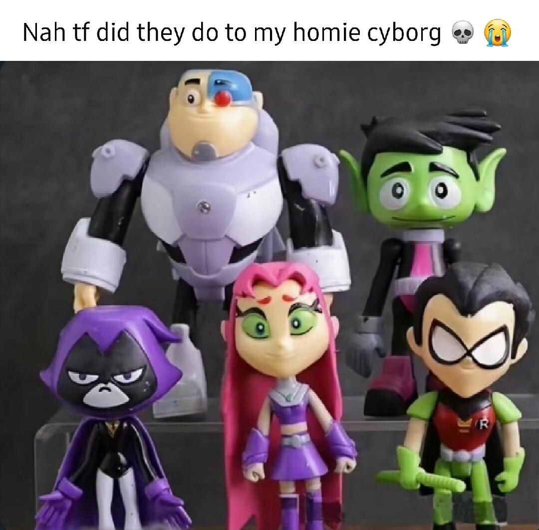Nah tf did they do to my homie cyborg es