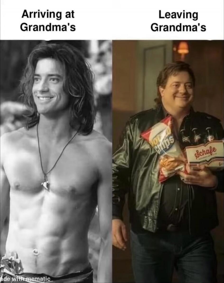 Arriving at Grandma's
Leaving Grandma's