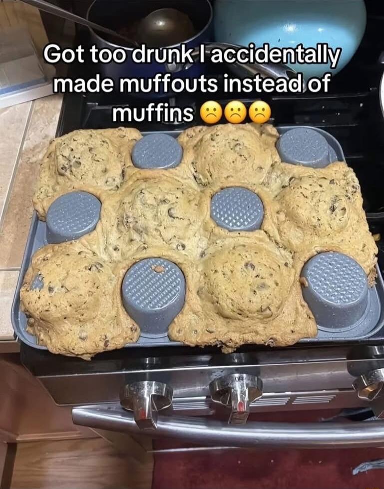 _ Got toodrunk laccidentally _made muffouts instead of