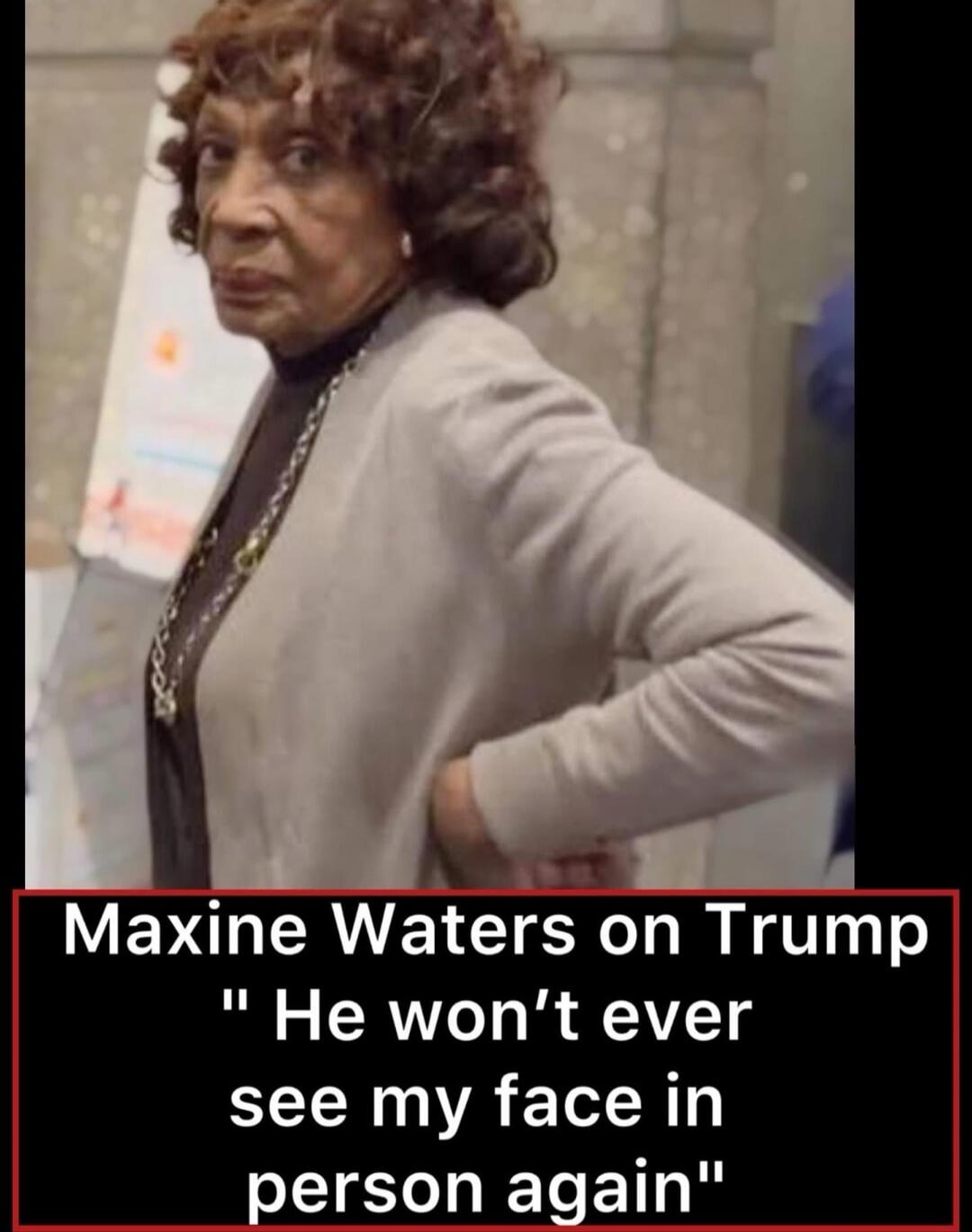 Maxine Waters on Trump 
