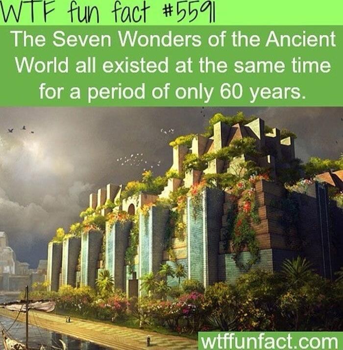 World all existed at the same time for a period of only 60 years