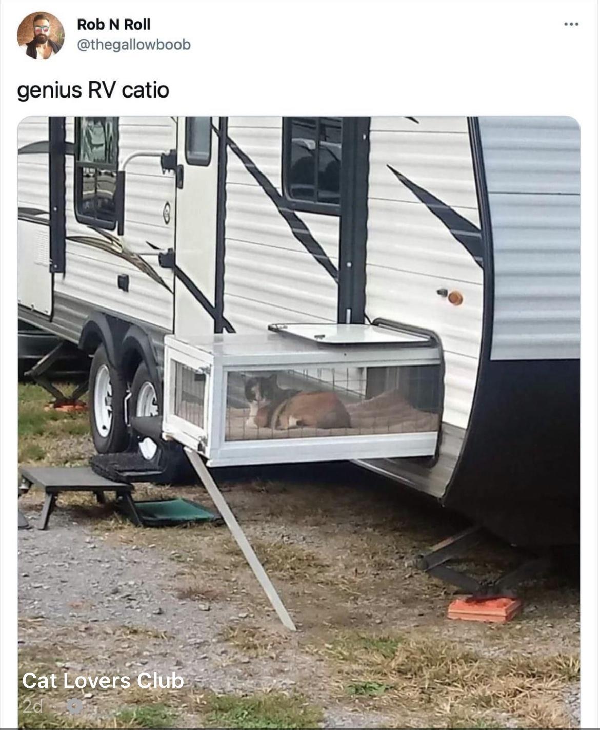 Rob N Roll genius RV catio
