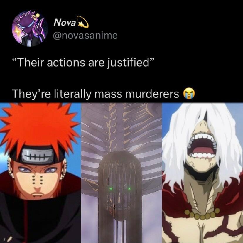 Novax i novasanime Their actions are justified