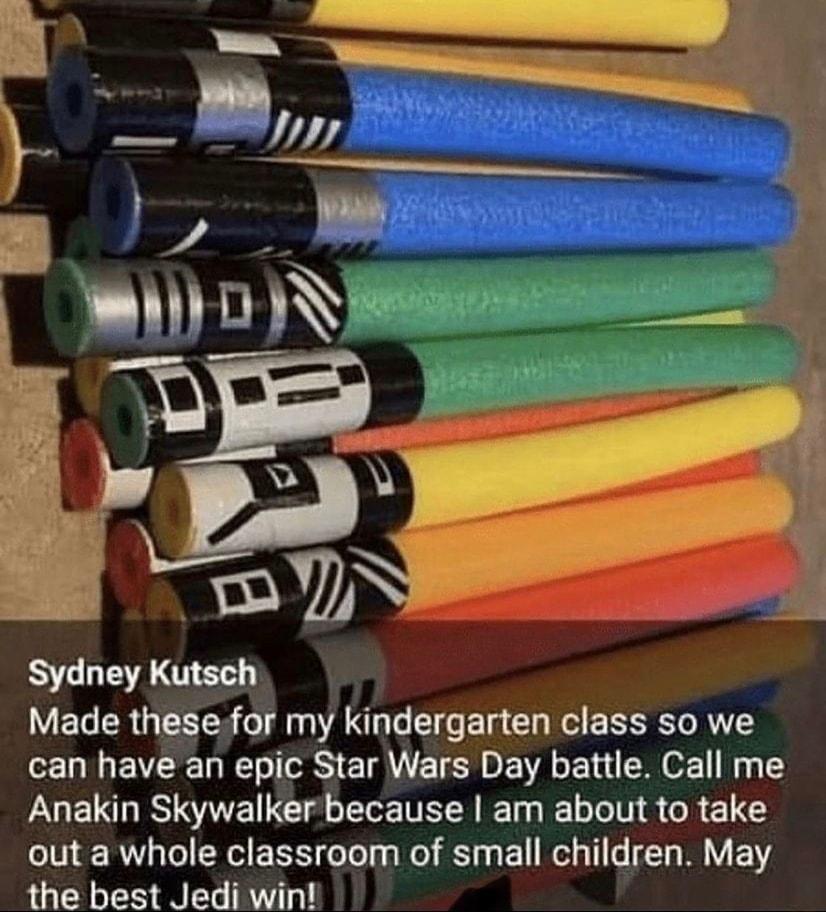 BT ER Y ETe R G TR fo il A X To T o Ta Gl el F SSETo RN can have an epic Star Wars Day battle Call me Anakin Skywalker because am about to take o0 8 3 Yol Mol F T3 oTol 3 s Wo Y g o 1 Wy T o 13 W Y 1Y the best Jedi win