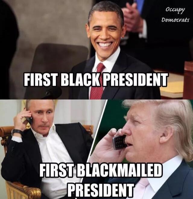 FIRST BLACK PRESIDENT

FIRST BLACKMAILED PRESIDENT