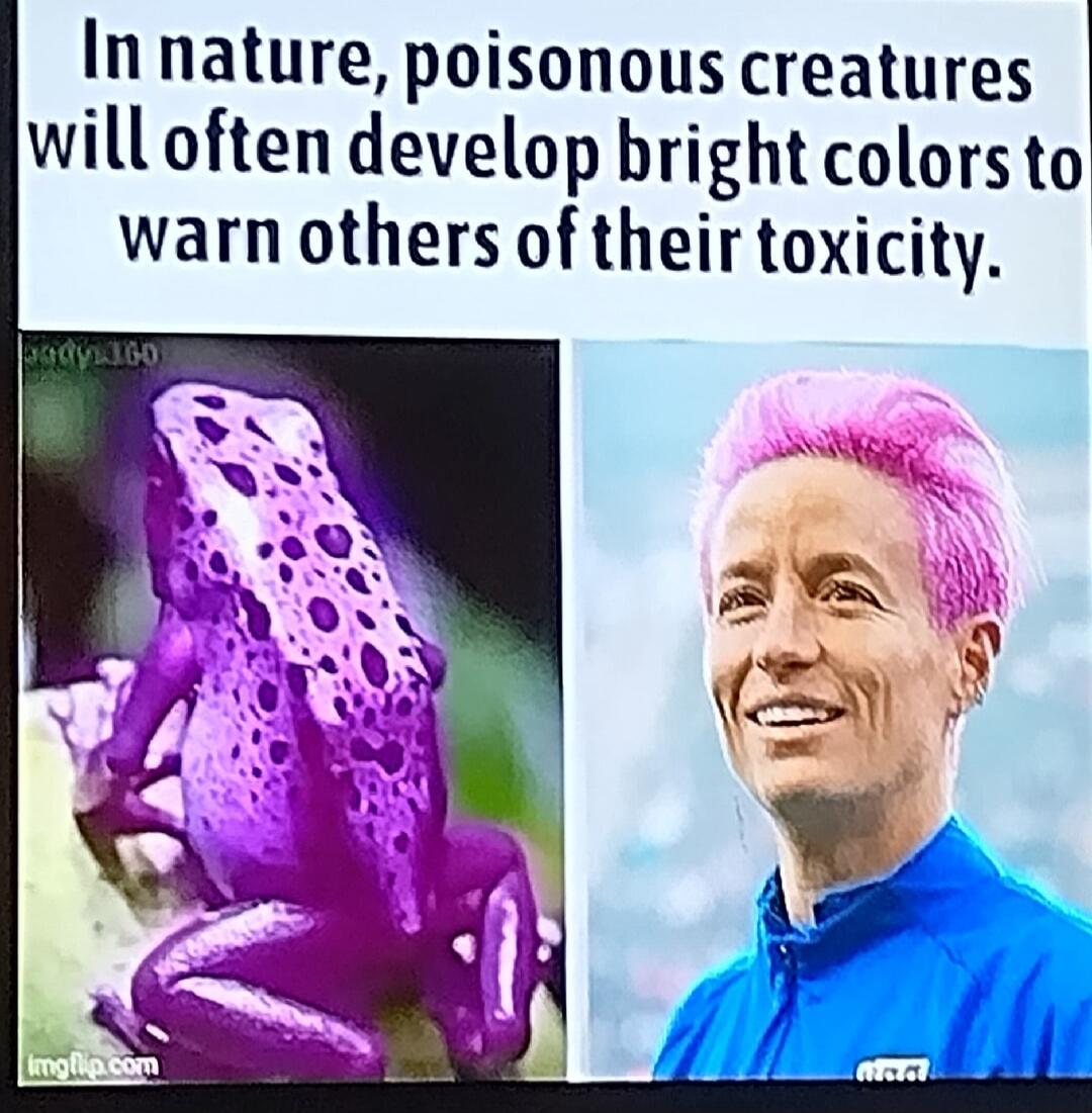 In nature, poisonous creatures will often develop bright colors to warn others of their toxicity.