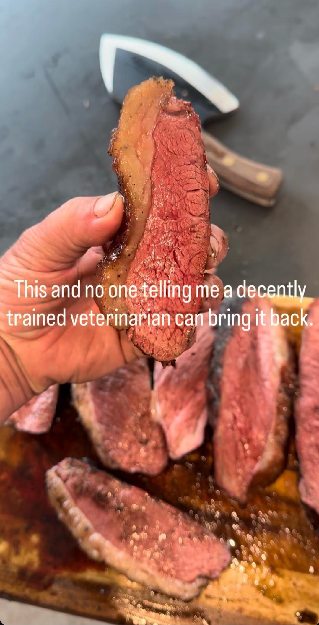 This and no one telling me a decently trained veterinarian can bring it back.