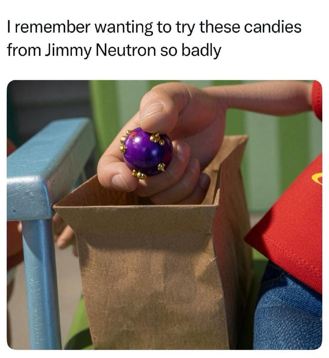 I remember wanting to try these candies from Jimmy Neutron so badly