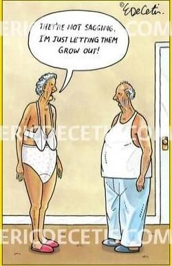 There not sagging, I'm just letting them grow out!