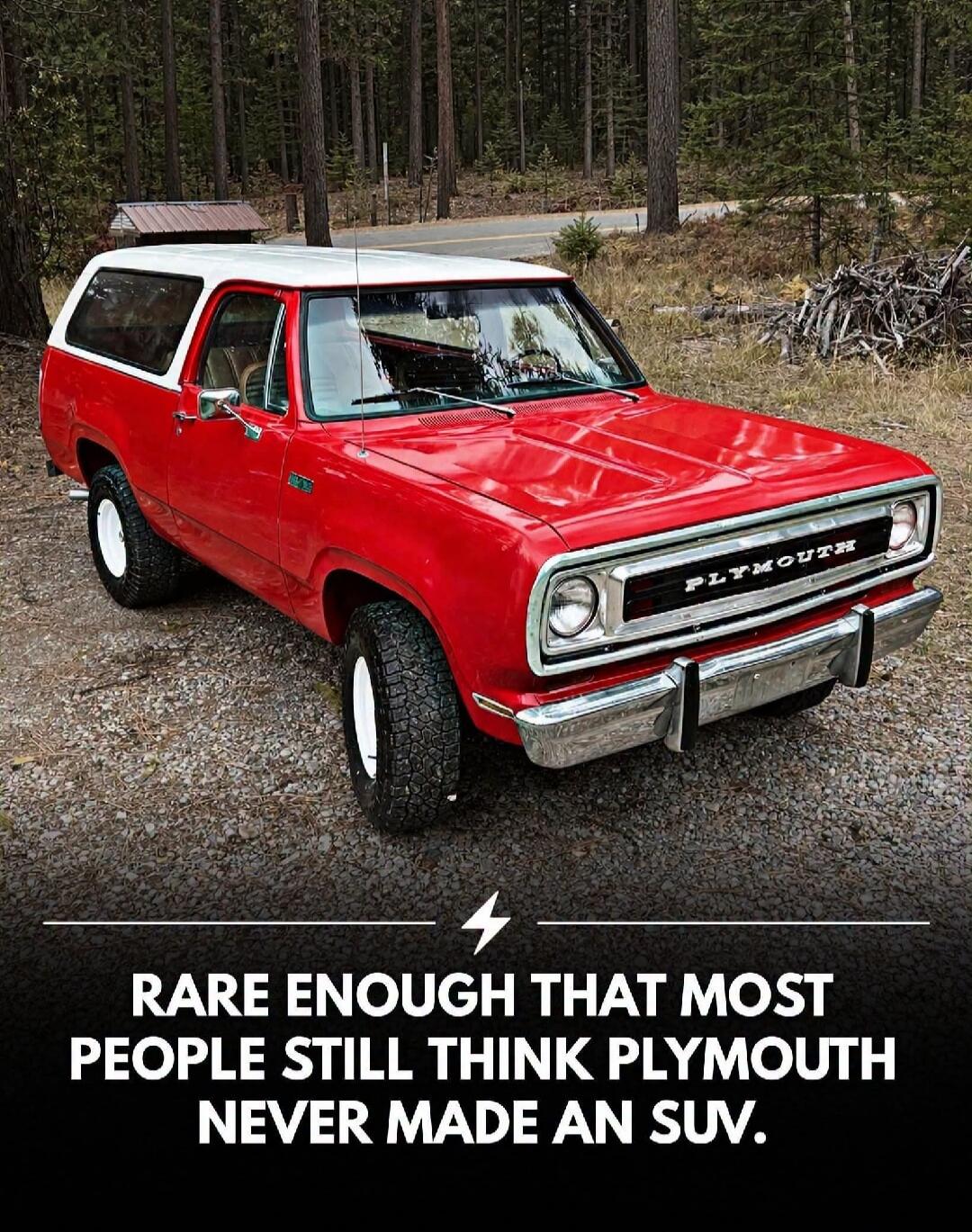 RARE ENOUGH THAT MOST PEOPLE STILL THINK PLYMOUTH NEVER MADE AN SUV.