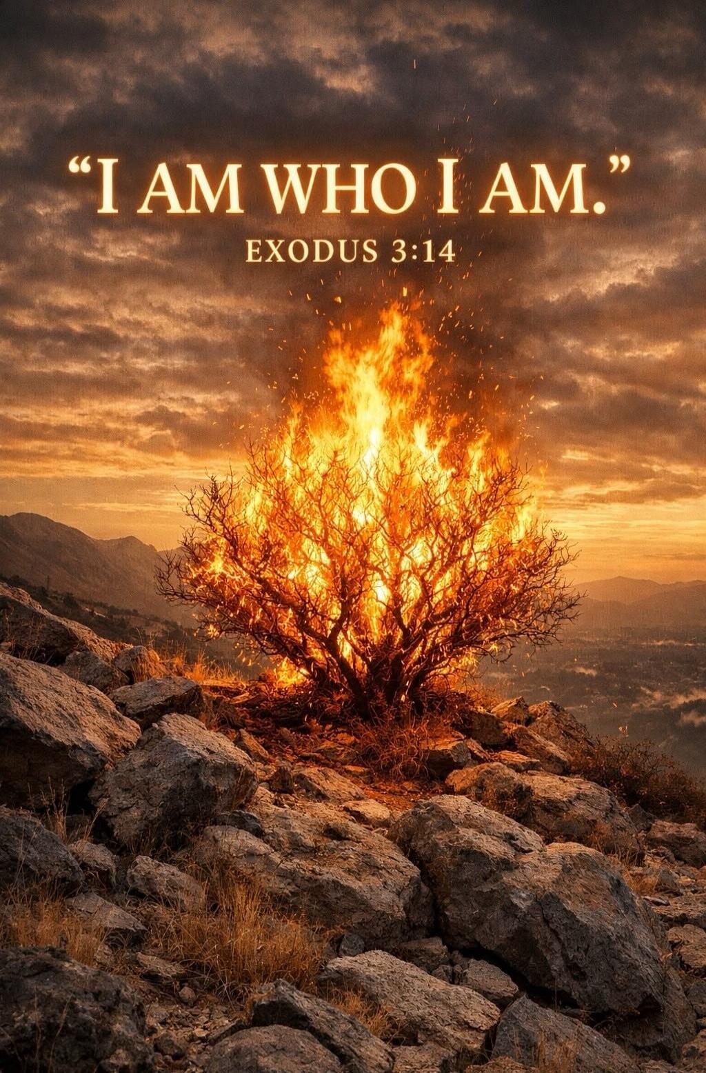 I AM WHO I AM. EXODUS 3:14