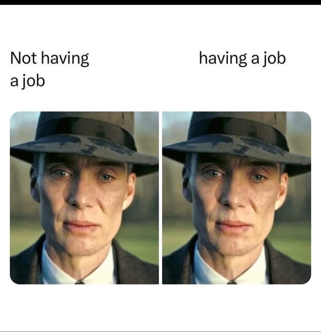 Not having having a job ajob