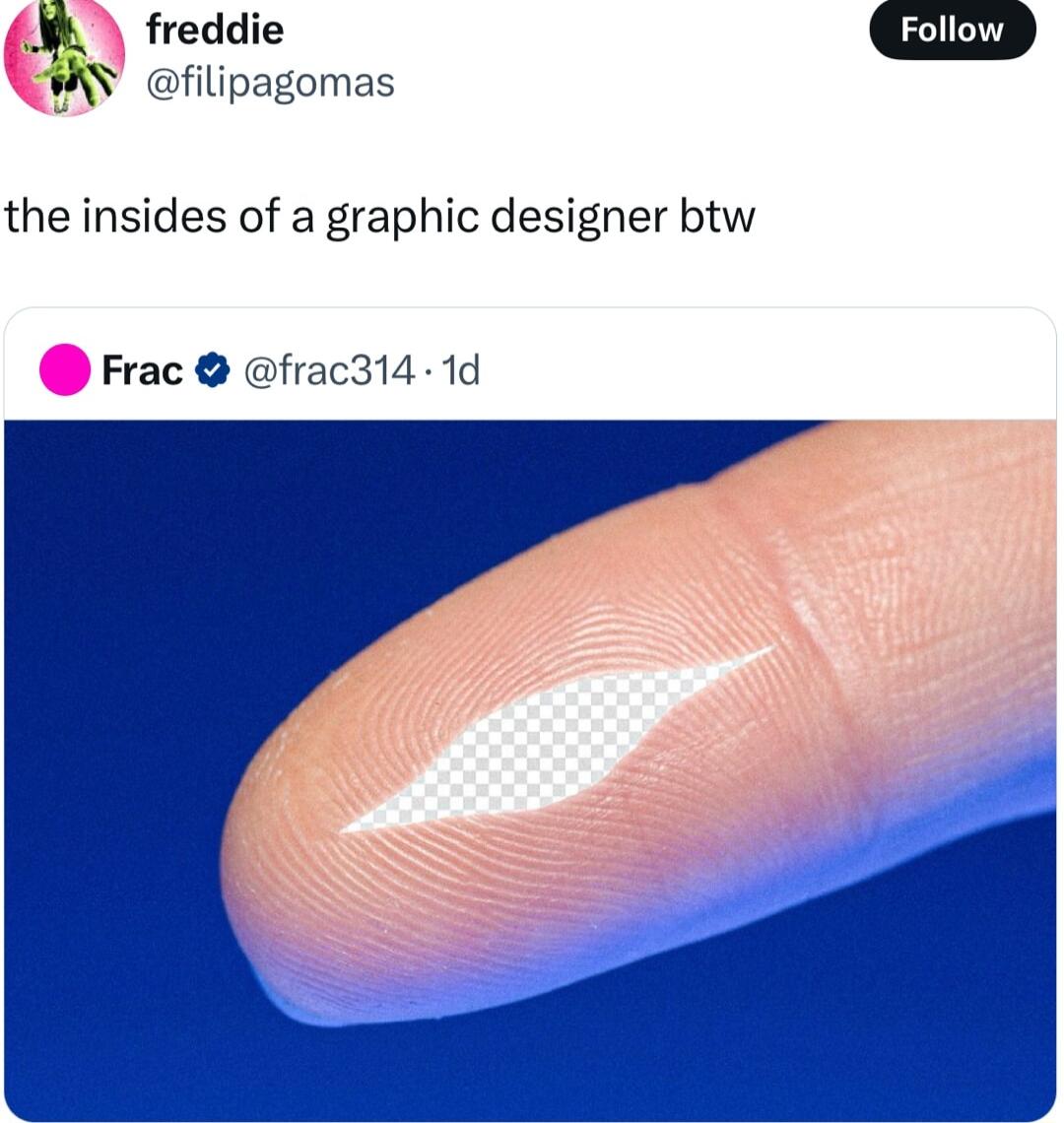 freddie Follow WY filipagomas the insides of a graphic designer btw Frac frac314 1d