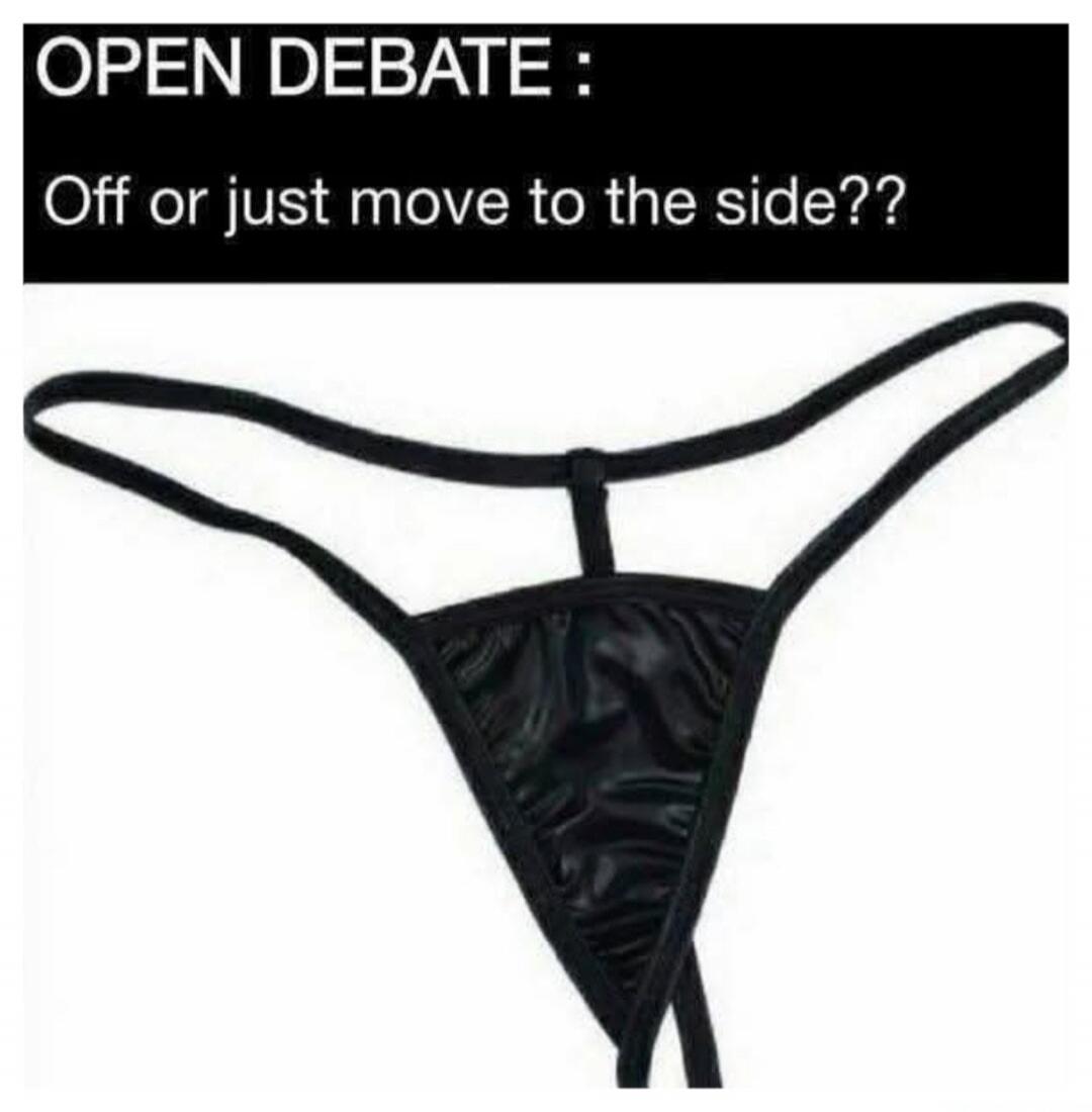 OPEN DEBATE: Off or just move to the side??