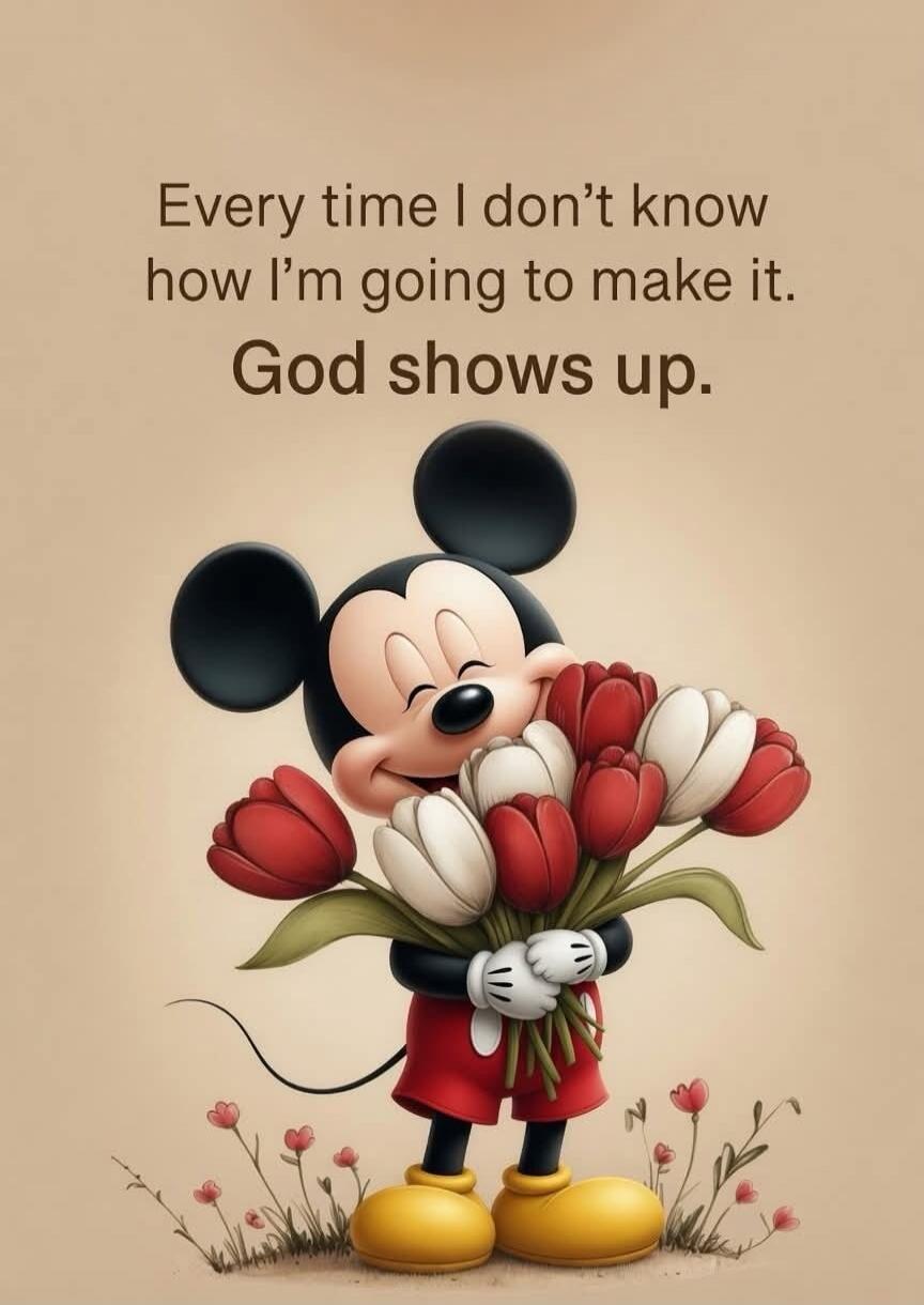 Every time I don't know how I'm going to make it. God shows up.