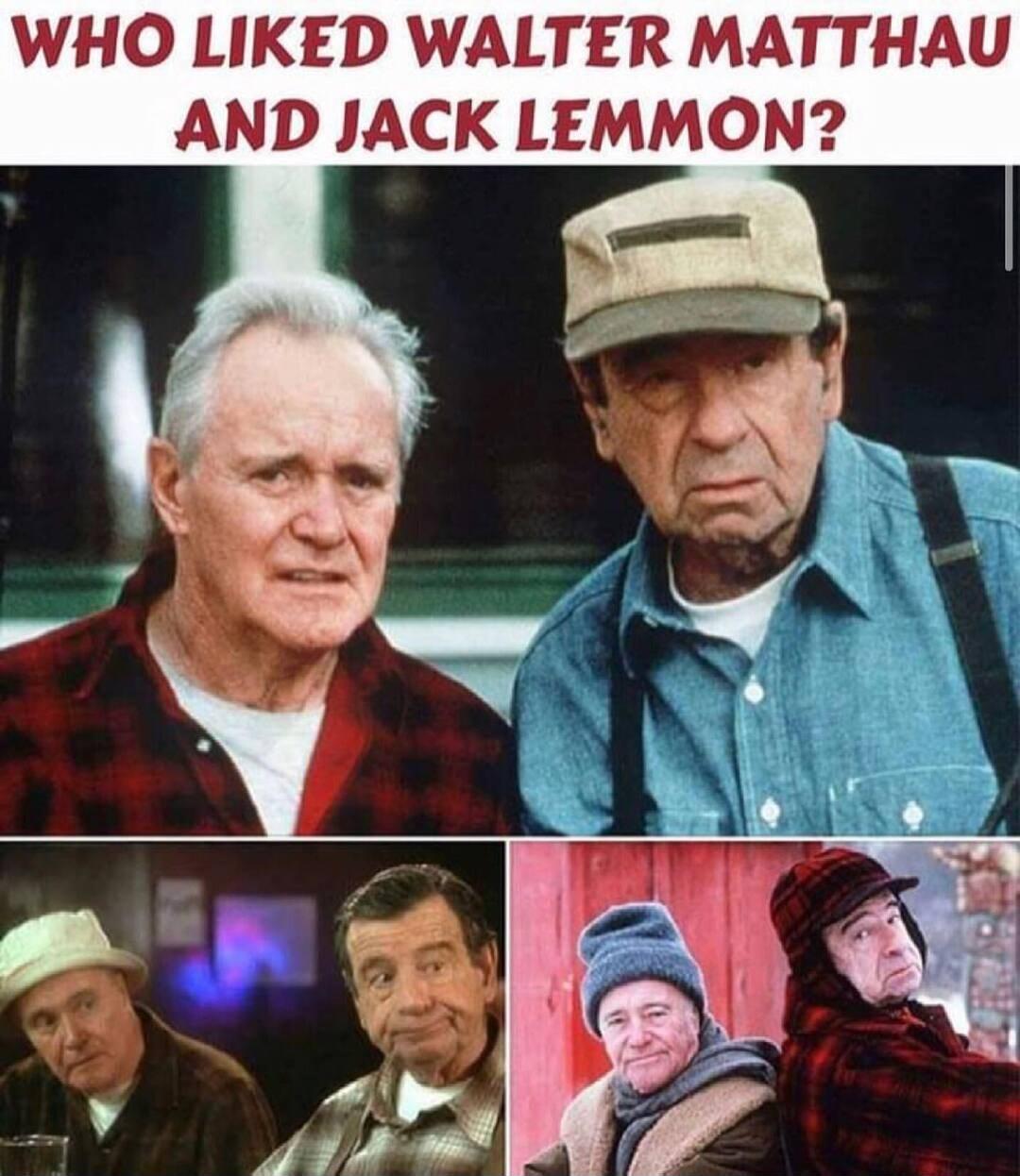 WHO LIKED WALTER MATTHAU AND JACK LEMMON