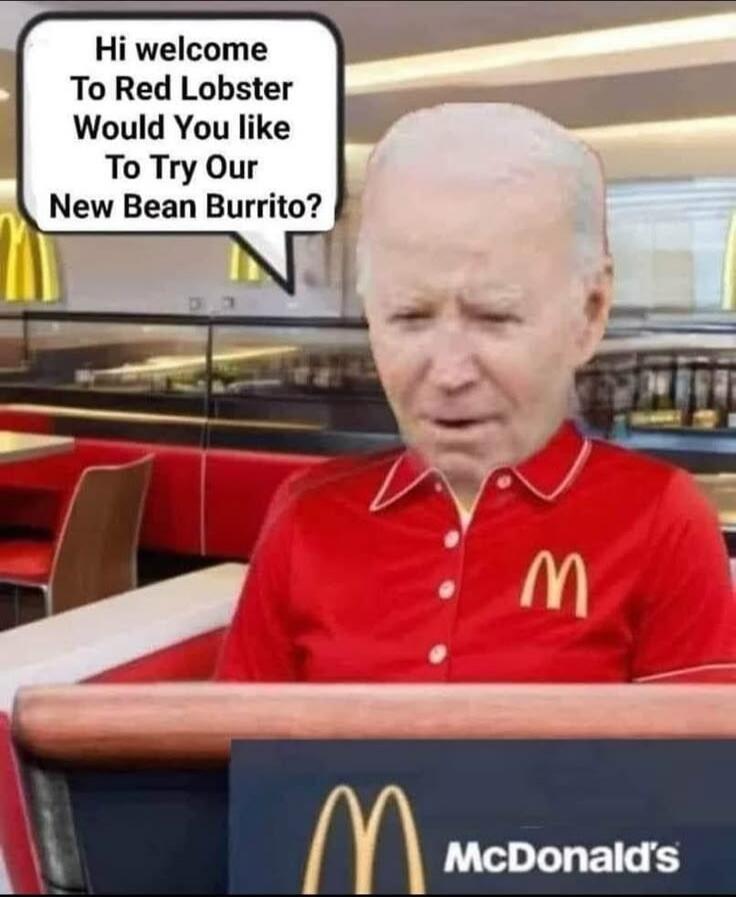 Hi welcome To Red Lobster Would You like To Try Our New Bean Burrito? McDonald's