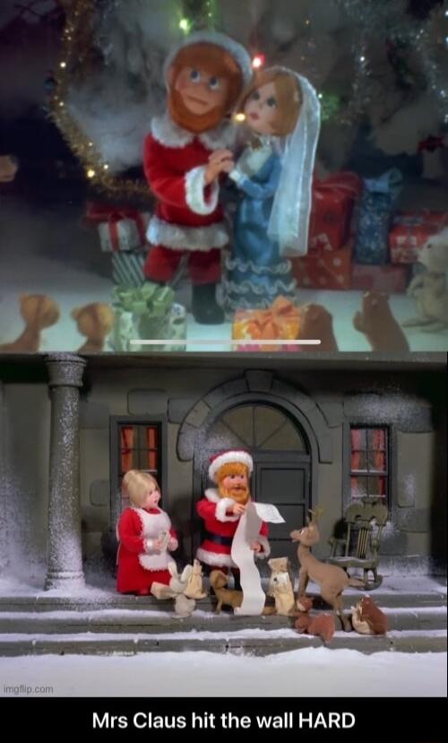3 e m Mrs Claus hit the wall HARD L 9