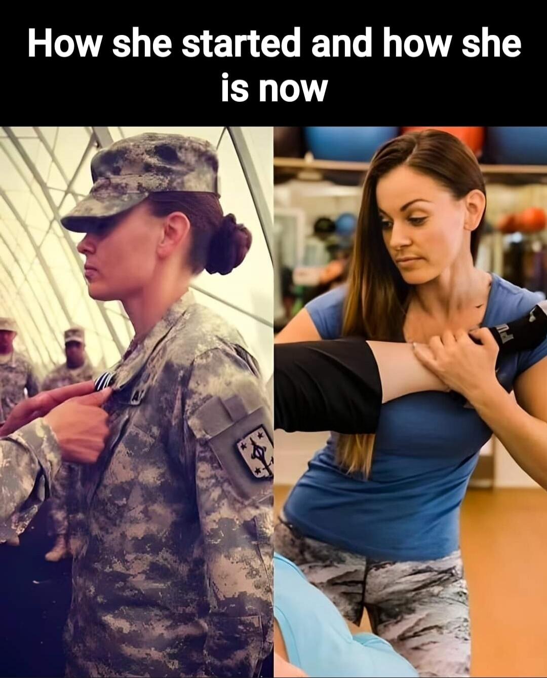 How she started and how she is now