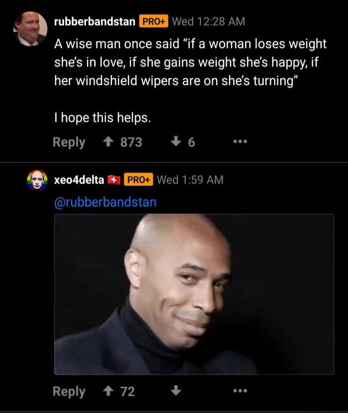 A wise man once said 