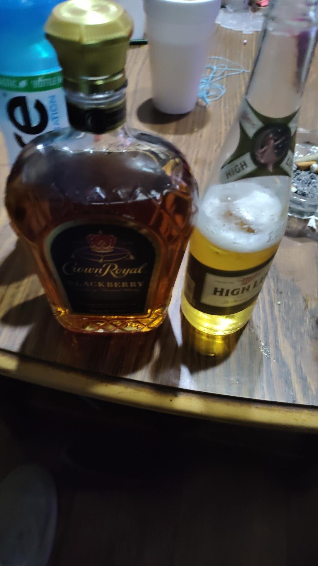 Crown Royal Blackberry Miller High Life