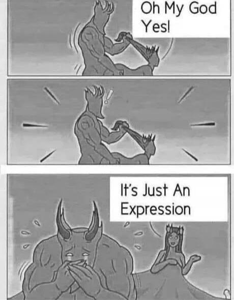 Oh My God Yes! It's Just An Expression