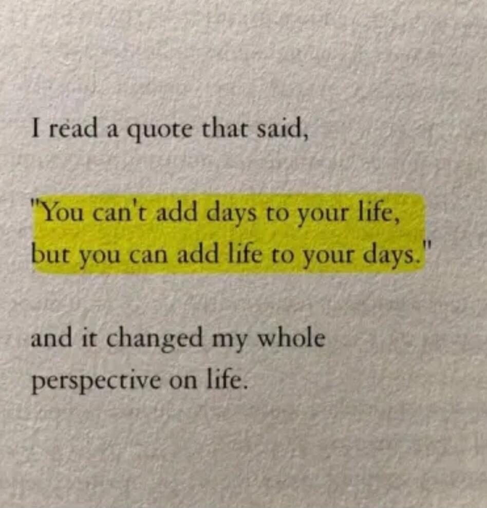 I read a quote that said, 