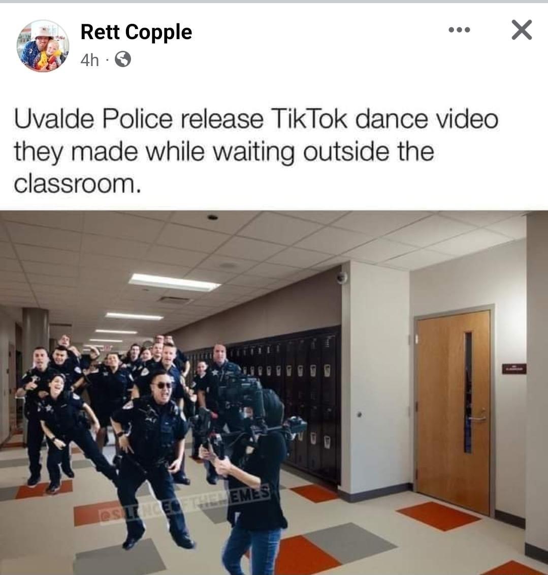 4 Rett Copple O Uvalde Police release TikTok dance video they made while waiting outside the classroom