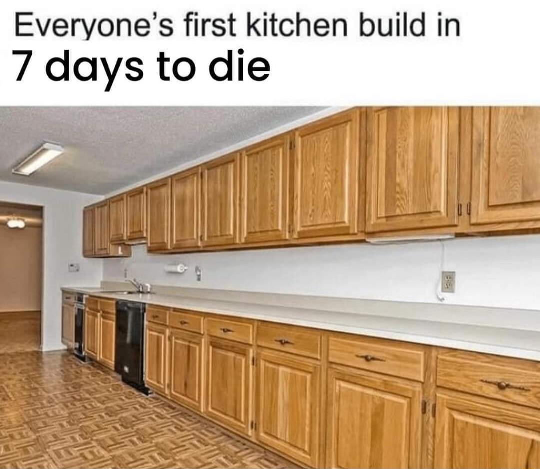 Everyone's first kitchen build in 7 days to die