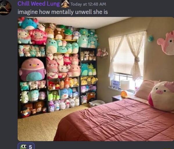 Chill Weed Lung 8 Today at 1248 AM imagine how mentally unwell she is