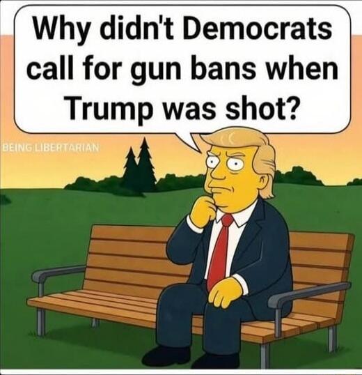Why didn't Democrats call for gun bans when Trump was shot?