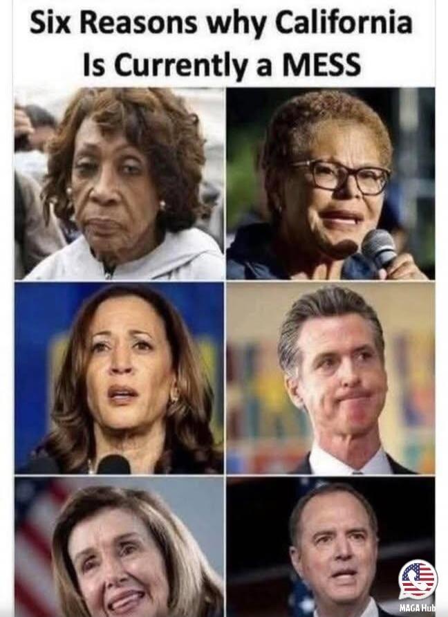 Six Reasons why California Is Currently a MESS