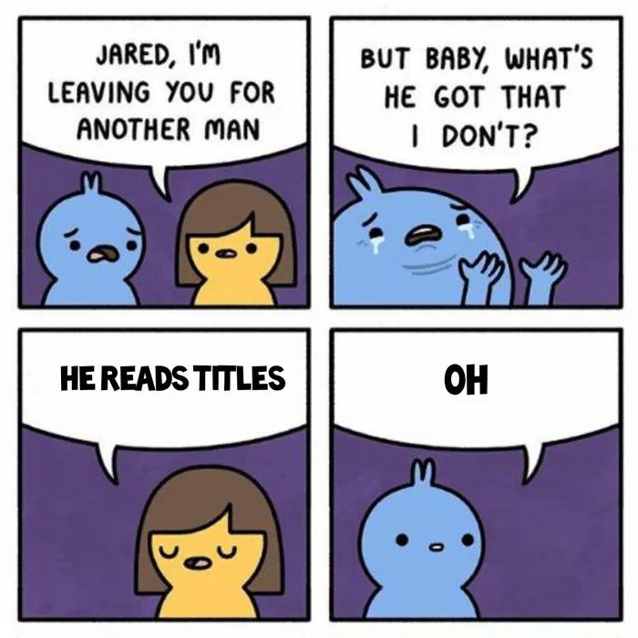 JARED IMm BUT BABY WHATS LEAVING YOU FOR HE GOT THAT ANOTHER MAN DONT W D