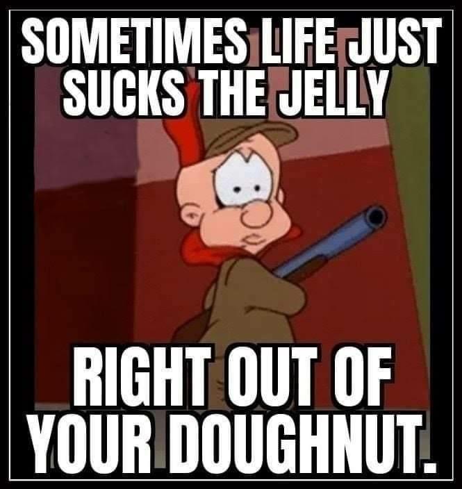 SOMETIMESLIFERJUST SUCKS THEJELLY RIGHT OUT OF YOUR DOUGHNUT