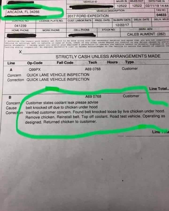 0Px Concem QUICK LANE VEHICLE INSPECTION Carection GUICK LANE VEHICLE INSPECTION Goen oo ke o do o ncken e oo L1 Vartdcssomar concan Foural Reovs k Ranstall bl Top off dodinad Ratmad chken o cusomr