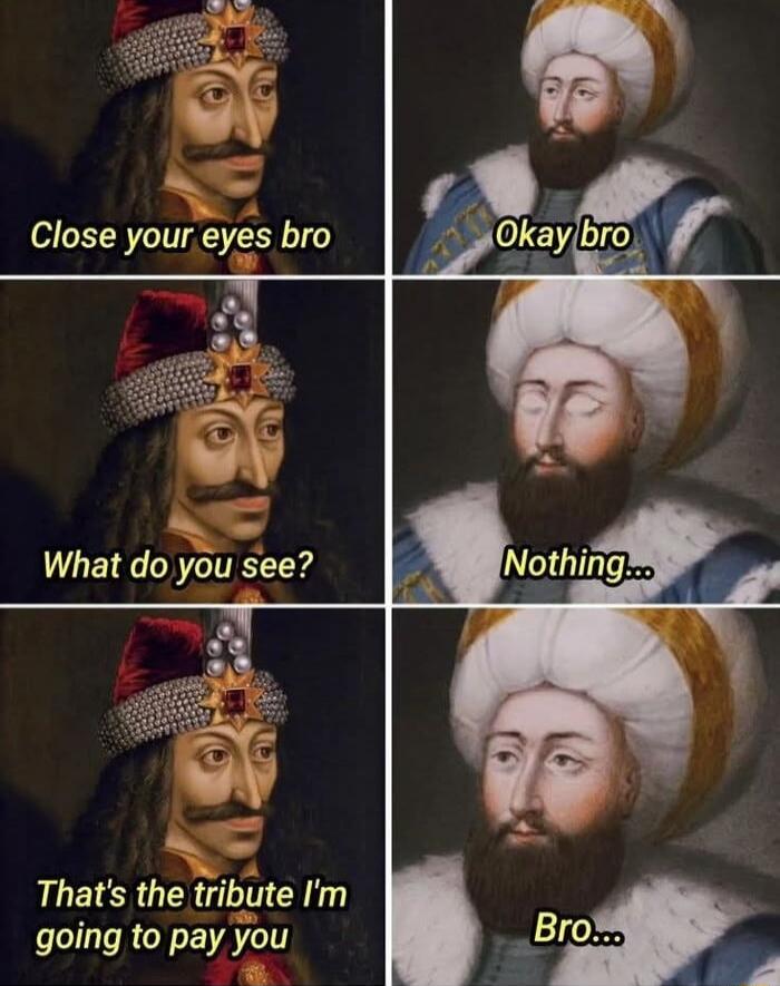 Close your eyes bro. Okay bro. What do you see? Nothing... That's the tribute I'm going to pay you. Bro...