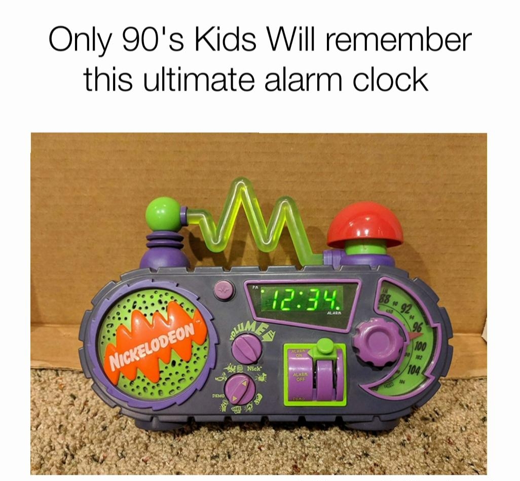 Only 90s Kids Will remember this ultimate alarm clock HouseOfNostalgia