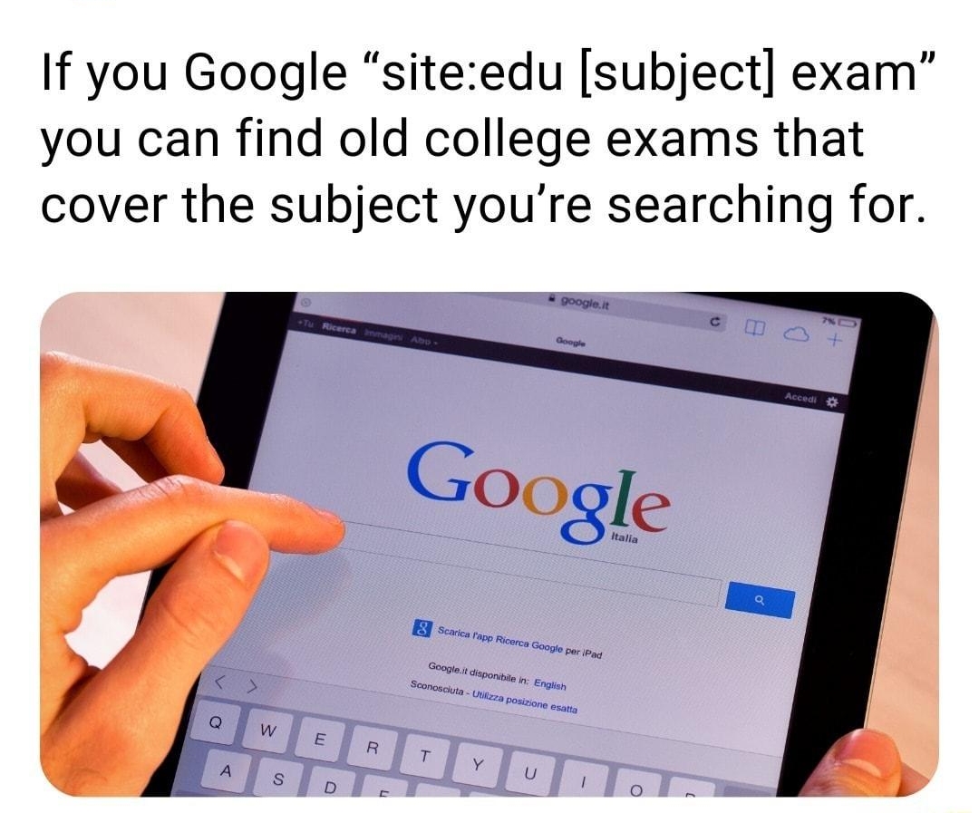 FACTS If you Google siteedu subject exam you can find old college exams that cover the subject youre searching for