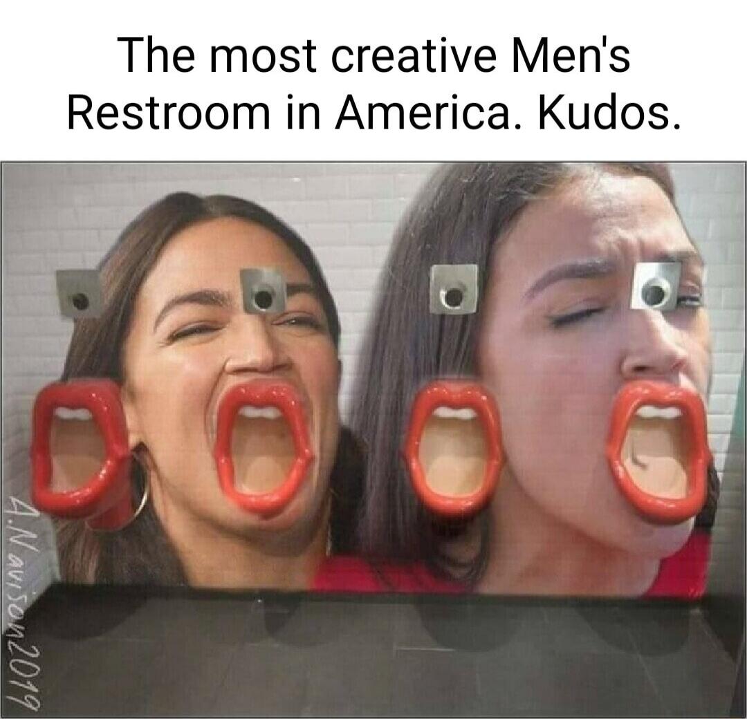 The most creative Men's Restroom in America. Kudos.