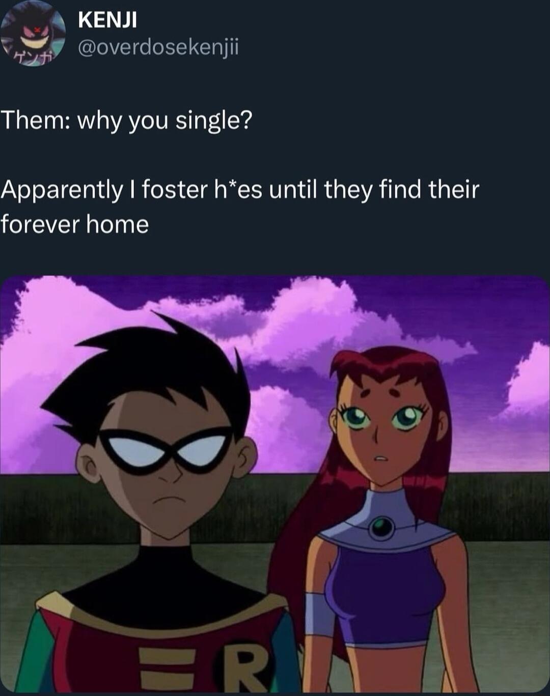 N KENJI 4 V4 overdosekenjii Them why you single Apparently foster hes until they find their forever home