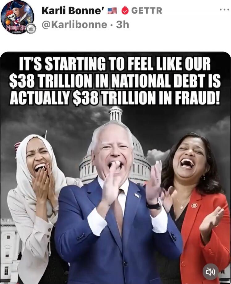 IT'S STARTING TO FEEL LIKE OUR $38 TRILLION IN NATIONAL DEBT IS ACTUALLY $38 TRILLION IN FRAUD!