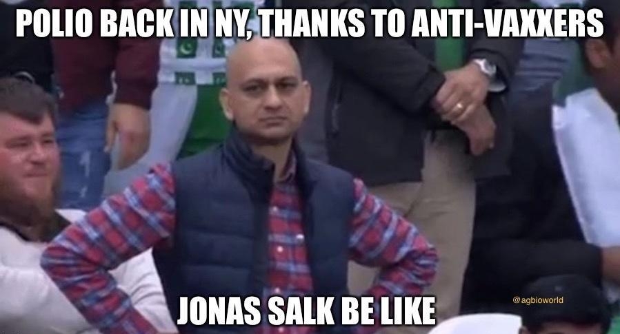 POLIO BACKINNYTHANKS TO ANTI VAKKERS oe Y l Kmm sim BIAliK y