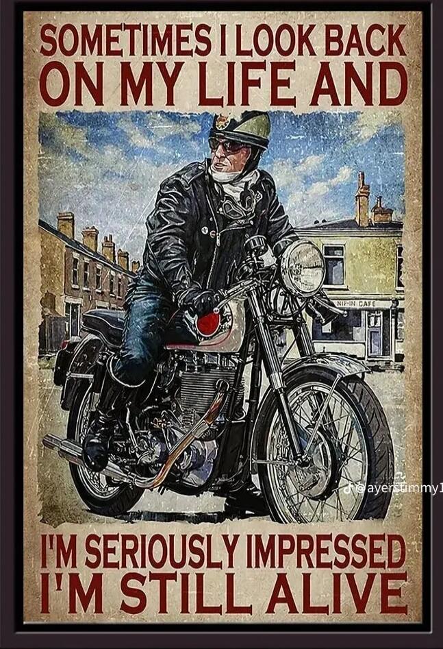 SOMETIMES I LOOK BACK ON MY LIFE AND I'M SERIOUSLY IMPRESSED I'M STILL ALIVE