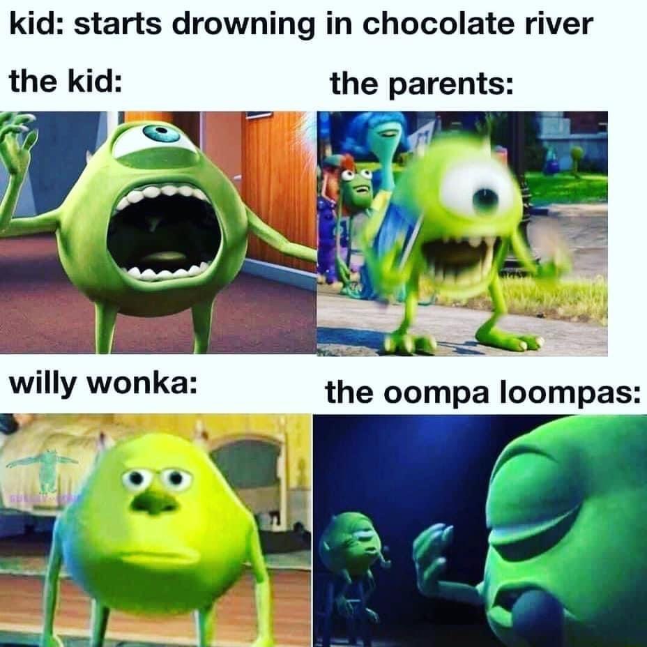 kid starts drowning in chocolate river the parents