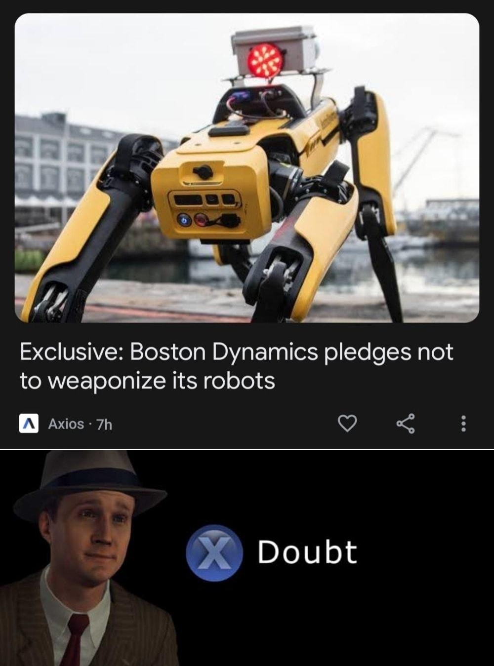 Exclusive Boston Dynamics pledges not to weaponize its robots sos 7h o pJe1s4 v made with mematic