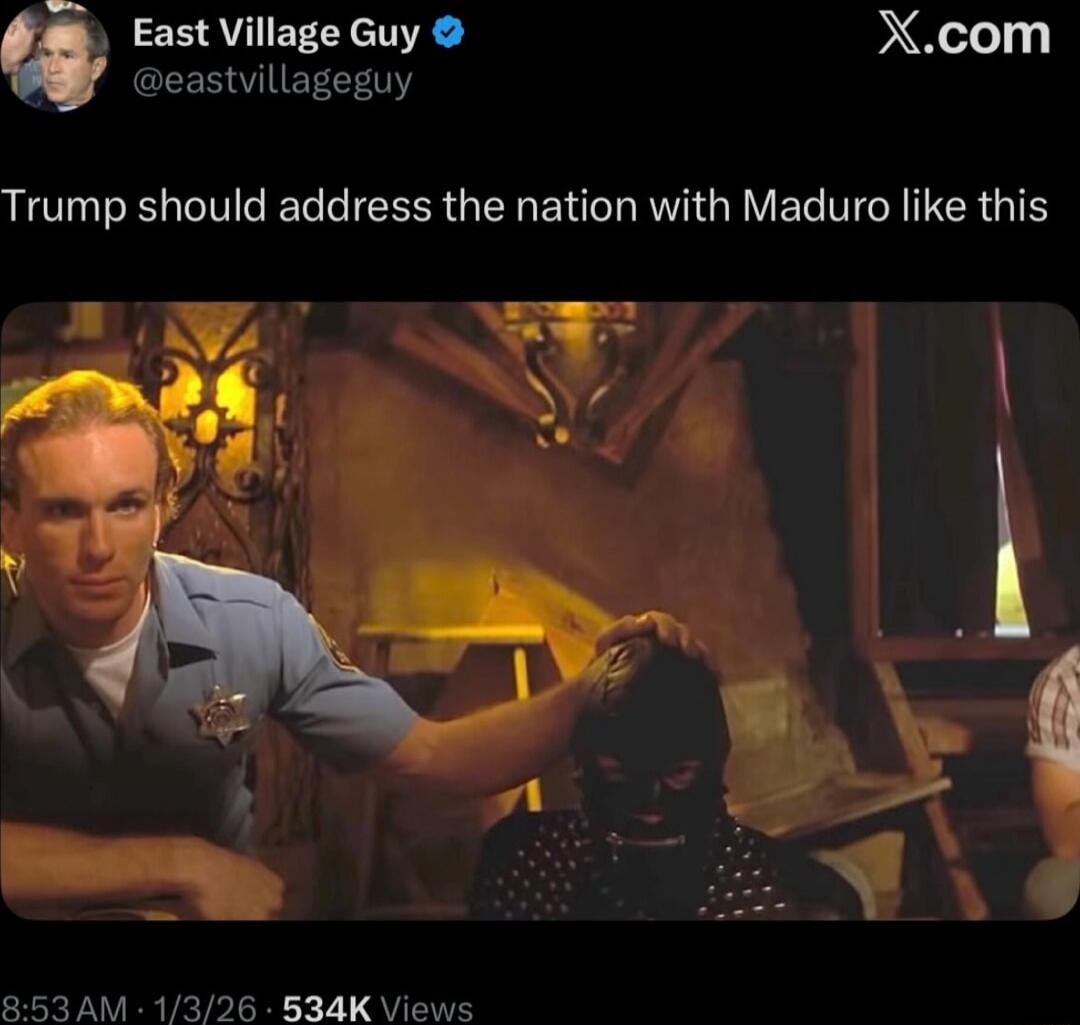 Trump should address the nation with Maduro like this