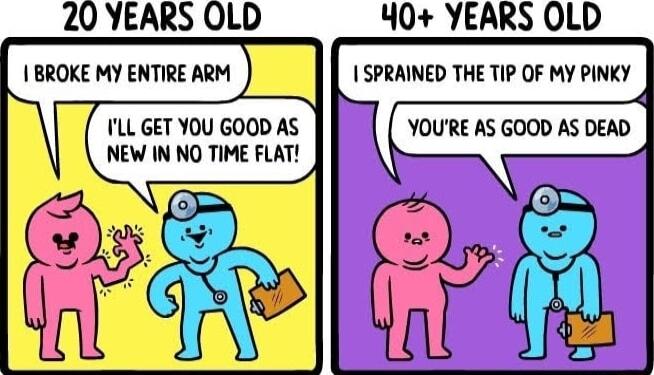 20 YEARS OLD 40 YEARS OLD BROKE MY ENTIRE ARM SPRAINED THE TIP OF MY PINKY ILL GET YOU GOOD AS YOURE AS GOOD AS DEAD NEW IN NO TIME FLAT